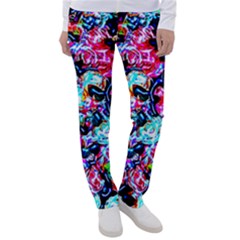 Neon Floral Women s Casual Pants by 3cl3ctix