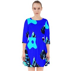 Abstract Tropical Smock Dress by 3cl3ctix