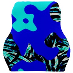 Abstract Tropical Car Seat Velour Cushion  by 3cl3ctix