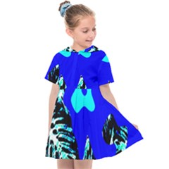 Abstract Tropical Kids  Sailor Dress by 3cl3ctix