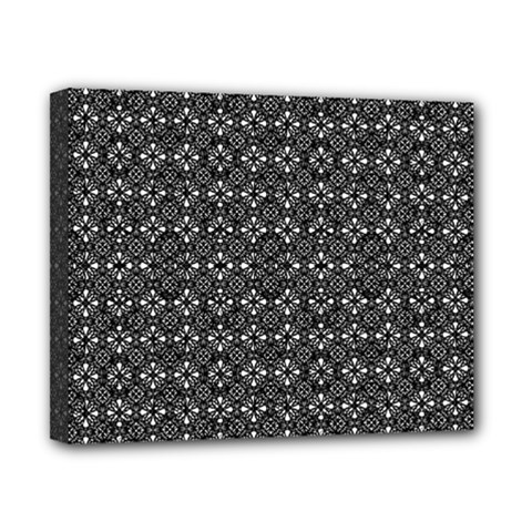 Black Lace Canvas 10  X 8  (stretched) by SychEva