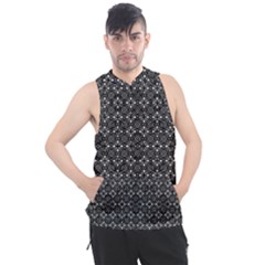 Black Lace Men s Sleeveless Hoodie by SychEva