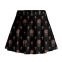 Funny Ugly Bird Drawing Print Pattern Mini Flare Skirt View1