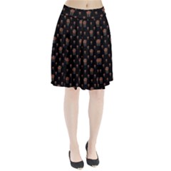 Funny Ugly Bird Drawing Print Pattern Pleated Skirt by dflcprintsclothing