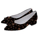 Funny Ugly Bird Drawing Print Pattern Women s Bow Heels View2