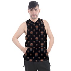 Funny Ugly Bird Drawing Print Pattern Men s Sleeveless Hoodie