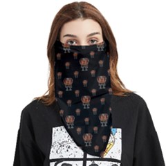 Funny Ugly Bird Drawing Print Pattern Face Covering Bandana (triangle) by dflcprintsclothing