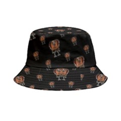 Funny Ugly Bird Drawing Print Pattern Bucket Hat by dflcprintsclothing