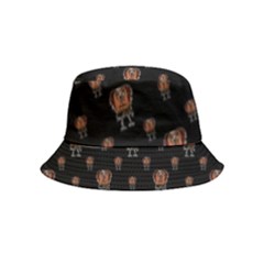 Funny Ugly Bird Drawing Print Pattern Bucket Hat (kids) by dflcprintsclothing