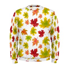 Bright Autumn Leaves Men s Sweatshirt by SychEva