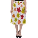 Bright Autumn Leaves Classic Midi Skirt View1