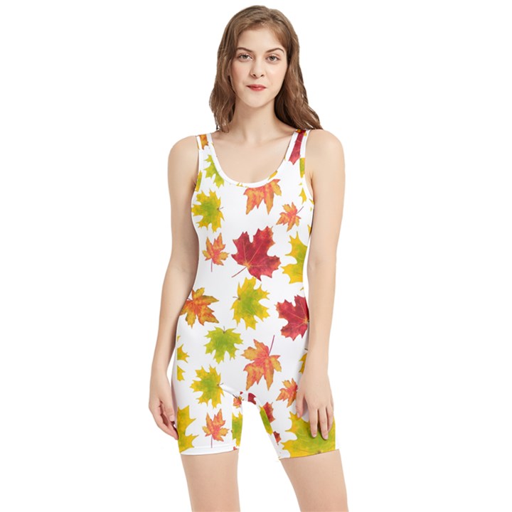 Bright Autumn Leaves Women s Wrestling Singlet