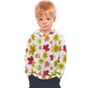 Bright Autumn Leaves Kids  Overhead Hoodie View1