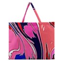 Painted Marble Zipper Large Tote Bag View1