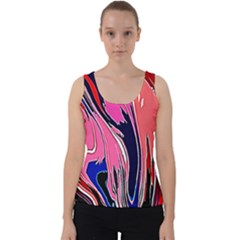 Painted Marble Velvet Tank Top by 3cl3ctix