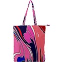 Painted Marble Double Zip Up Tote Bag View1