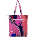 Painted Marble Double Zip Up Tote Bag View2