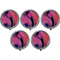 Painted Marble Mini Round Pill Box (Pack of 5) View1