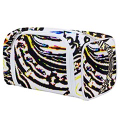 Faux Baroque Print Toiletries Pouch by 3cl3ctix