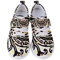 Faux Baroque Print Women s Velcro Strap Shoes by 3cl3ctix