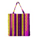 Warped Stripy Dots Grocery Tote Bag View1