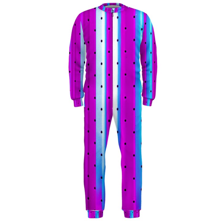 Warped Stripy Dots OnePiece Jumpsuit (Men) 