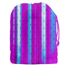 Warped Stripy Dots Drawstring Pouch (3xl) by essentialimage365