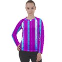 Warped Stripy Dots Women s Long Sleeve Raglan Tee View1