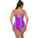 Warped Stripy Dots Retro Full Coverage Swimsuit View4