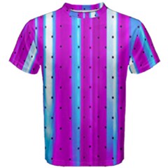 Warped Stripy Dots Men s Cotton Tee by essentialimage365