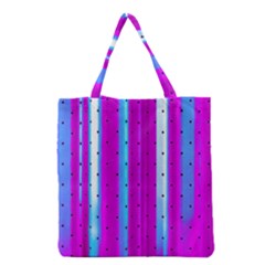 Warped Stripy Dots Grocery Tote Bag by essentialimage365