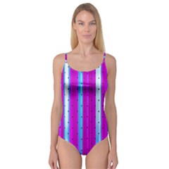 Warped Stripy Dots Camisole Leotard  by essentialimage365