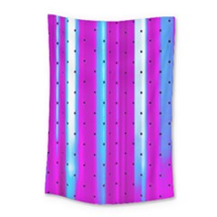 Warped Stripy Dots Small Tapestry by essentialimage365