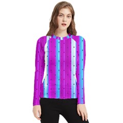 Warped Stripy Dots Women s Long Sleeve Rash Guard by essentialimage365