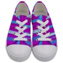 Warped Stripy Dots Kids  Low Top Canvas Sneakers View1