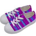 Warped Stripy Dots Kids  Low Top Canvas Sneakers View2