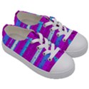 Warped Stripy Dots Kids  Low Top Canvas Sneakers View3