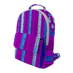 Warped Stripy Dots Flap Pocket Backpack (large) by essentialimage365