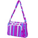 Warped Stripy Dots Front Pocket Crossbody Bag View1