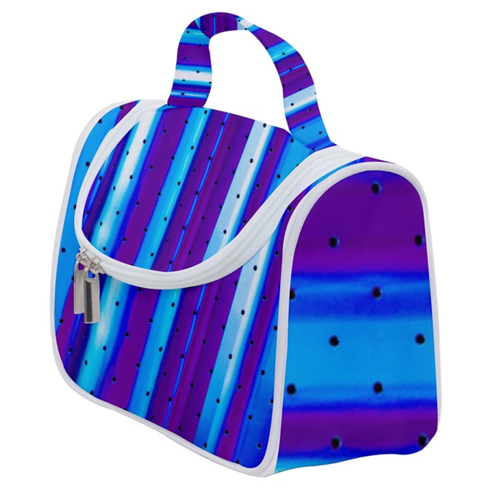 Warped Stripy Dots Satchel Handbag