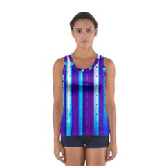 Warped Stripy Dots Sport Tank Top  by essentialimage365