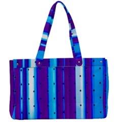 Warped Stripy Dots Canvas Work Bag by essentialimage365