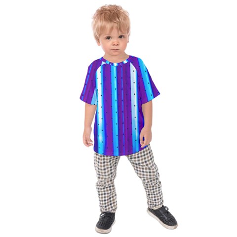 Warped Stripy Dots Kids  Raglan Tee by essentialimage365