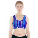 Warped Stripy Dots Sports Bra With Pocket View1