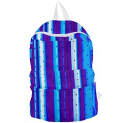 Warped Stripy Dots Foldable Lightweight Backpack by essentialimage365