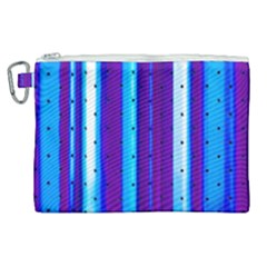 Warped Stripy Dots Canvas Cosmetic Bag (xl) by essentialimage365