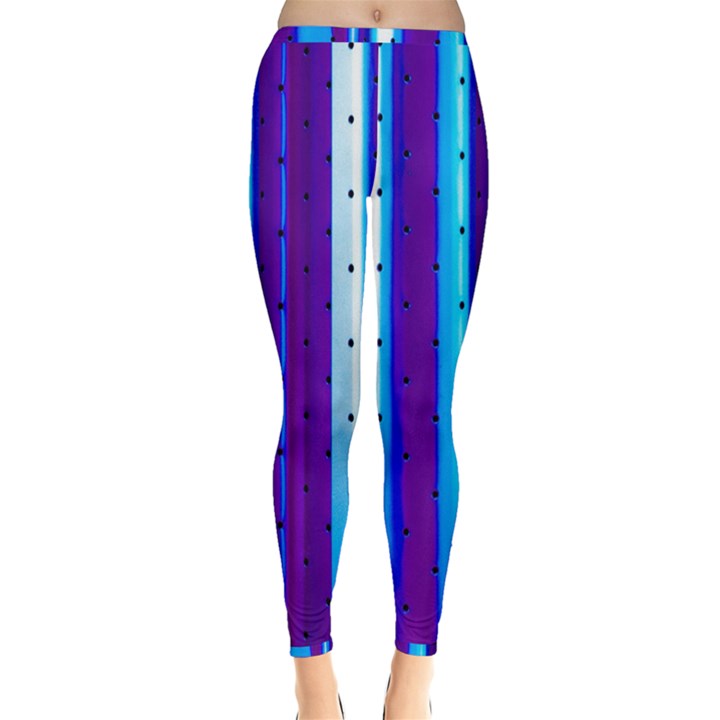 Warped Stripy Dots Inside Out Leggings