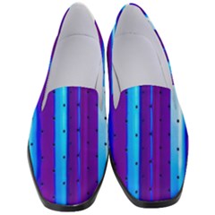 Warped Stripy Dots Women s Classic Loafer Heels by essentialimage365