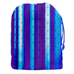 Warped Stripy Dots Drawstring Pouch (3xl) by essentialimage365