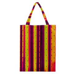 Warped Stripy Dots Classic Tote Bag by essentialimage365